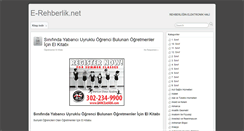 Desktop Screenshot of e-rehberlik.net